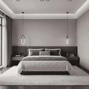 Lustra LED 18W 3 Functii LZ408A-1 Neagra