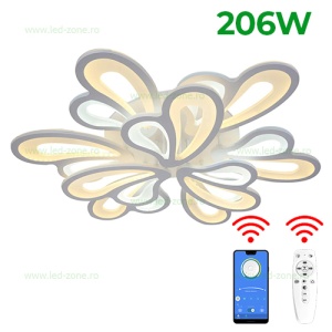 Lustra LED 206W 3 Functii Dimabila cu Telecomanda sau Telefon LZ6541-63