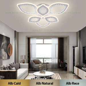 Lustra LED 228W 3 Functii Dimabila cu Telecomanda LZS5263-3+3 - Img 1