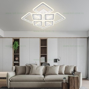 Lustra LED 236W 3 Functii Dimabila Telecomanda LZS5261-4+4 - Img 2