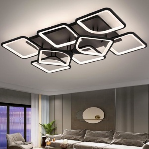Lustra LED 260W 3 Functii Dimabila cu Telecomanda LZ6604-6+2 - Img 4