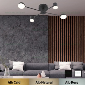 Lustra LED 36W 3 Functii Dimabila cu Telecomanda LZ4217-2+2