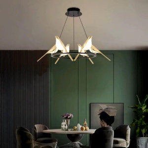Lustra LED 48W Neagra 3 Functii LZ818-6 - Img 3
