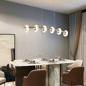 Lustra LED 60W Dimabila 3 Functii cu Telecomanda LZ2039-6 - Img 5