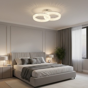 Lustra LED 80W 3 Functii Dimabila cu Telecomanda LZ2536