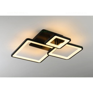 Lustra LED 90W Neagra 3 Functii Dimabila cu Telecomanda LZ131 - Img 3