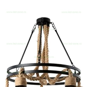 Lustra Rustic 5 Socluri E27 LZ3640 - Img 3