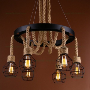 Lustra Rustic 6 Socluri E27 LZ7002 - Img 2