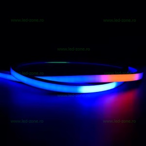 Neonflex LED 24V 20W/ML 14x14mm RGB Digital Rola 5M - Img 4