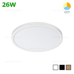 Panou LED 26W Rotund D30cm Aplicat CCT
