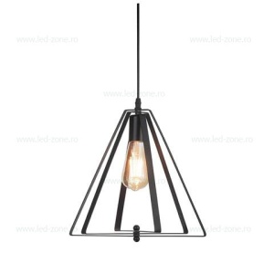 Pendul Soclu E27 Vintage Negru LZ012M - Img 2