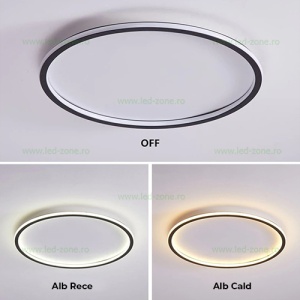 Plafoniera LED 80W Rotunda 3 Functii Dimabila cu Telecomanda - Img 4