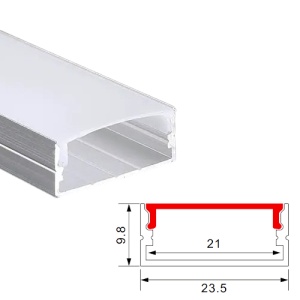 Profil Aluminiu Aplicat Dispersor Alb 3M 21MM - Img 2