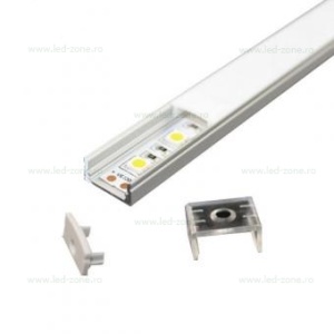 Profil Aluminiu Aplicat Dispersor Mat 2M 12.4MM - Img 2