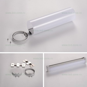 Profil Aluminiu Suspendat Dispersor Mat Cilindru 1M 30MM - Img 2
