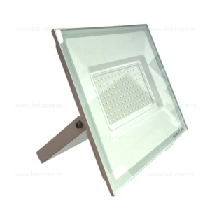 Proiector LED 100W Ultra Slim Alb Sticla - Img 10