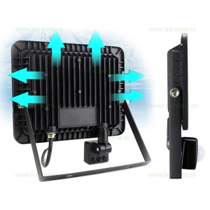 Proiector LED 10W Slim Senzor Miscare SMD 2835 - Img 2