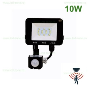 Proiector LED 10W Slim Senzor Miscare SMD 2835 - Img 8
