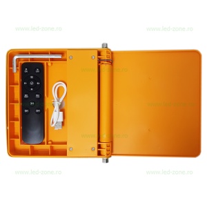 Proiector LED 40W Solar Acumulator USB Telecomanda - Img 3