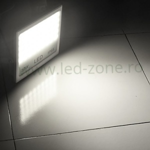 Proiector LED 50W 220V Slim Alb - Img 2