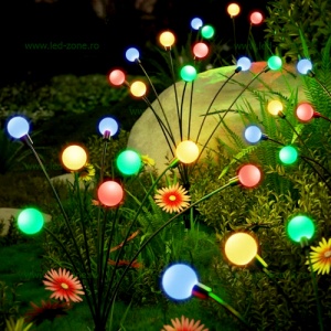 Set 2 Decoratiuni LED Gradina Solare LICURICI - Img 4