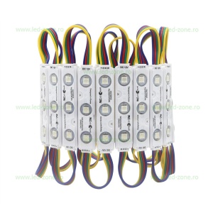 Set 20 Module LED 3xSMD5050 RGB 12V Premium - Img 2