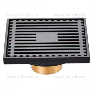 Sifon De Pardoseala Cu Sistem Antimiros Negru LZ8758HS