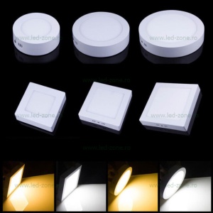 Spot LED 12W Rotund Alb Aplicat - Img 3