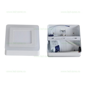 Spot LED 16W Patrat Alb Rece Contur Color Aplicat - Img 3