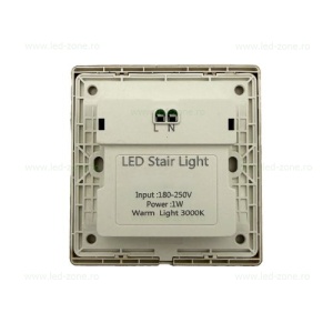 Spot LED 1W Patrat Auriu Trepte Senzor LZ2852 - Img 3