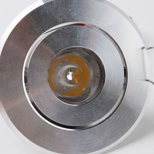 Spot LED 1x1W Rotund Mobil Argintiu 220V - Img 2
