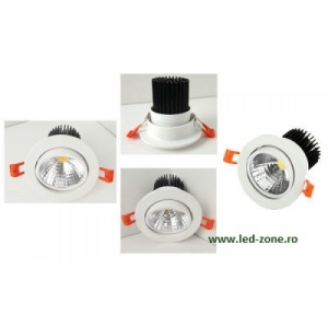 Spot LED 20W COB Rotund Mobil Alb LZ552 - Img 2
