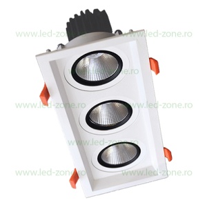 Spot LED 2X15W Dreptunghiular LZ01 Alb Emergenta - Img 2