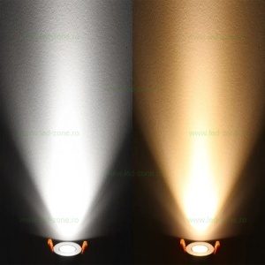 Spot LED 3W COB Rotund Mobil Alb LZ01