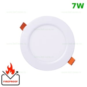 Spot LED 7W Rotund Alb Ignifug - Img 1