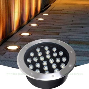 Spot LED Exterior Incastrabil 24x1W Rotund 24V - Img 3