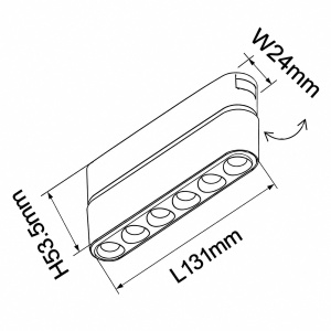 Spot LED Magnetic 6W Liniar Clar Ultra Slim