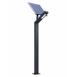 Stalp Iluminat LED 30W + 20W Ornamental Albastru 3M Solar