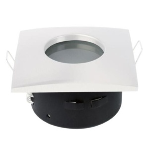 Suport Incastrat 1 Bec Spot LED GU10 Patrat Alb SARDUNYA IP65