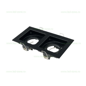 Suport Incastrat 2 Becuri Spot LED GU10 PETUNYA - Img 3