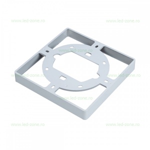 Suport Montaj Aplicat Spot LED 22W Patrat Frameless 3in1 - Img 1