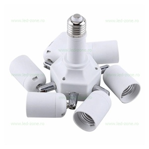 Adaptor soclu bec 7xE27