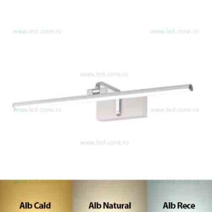 Aplica Baie LED 25W 3 Functii Mobila Alba - Img 1
