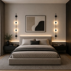 Aplica LED 10W Neagra 3 Functii LZ9350