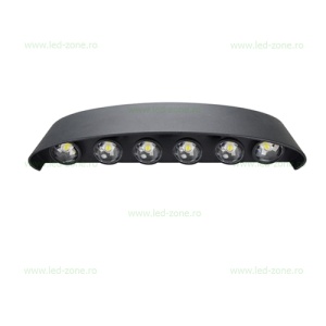 Aplica LED 2x6W Exterior Negru LZ813-12 - Img 2