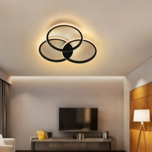 Aplica LED 30W Neagra 3 Functii LZ9335 - Img 3