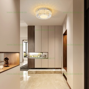 Aplica LED 40W Argintiu 3 Functii Cristal LZ1108-300Y - Img 3