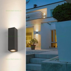 Aplica LED Exterior 2xGU10 MAMBA-SQ - Img 2