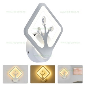 Aplica LED Moderna 12W Patrata 3 Functii LZ0012-1