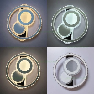 Aplica LED Moderna 35W Rotunda Cristal 3 Functii LZ3913 - Img 3